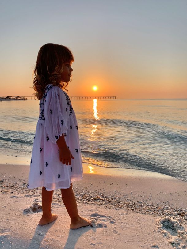 Granddaughter Mila at Sunrise - Cathy Gordon