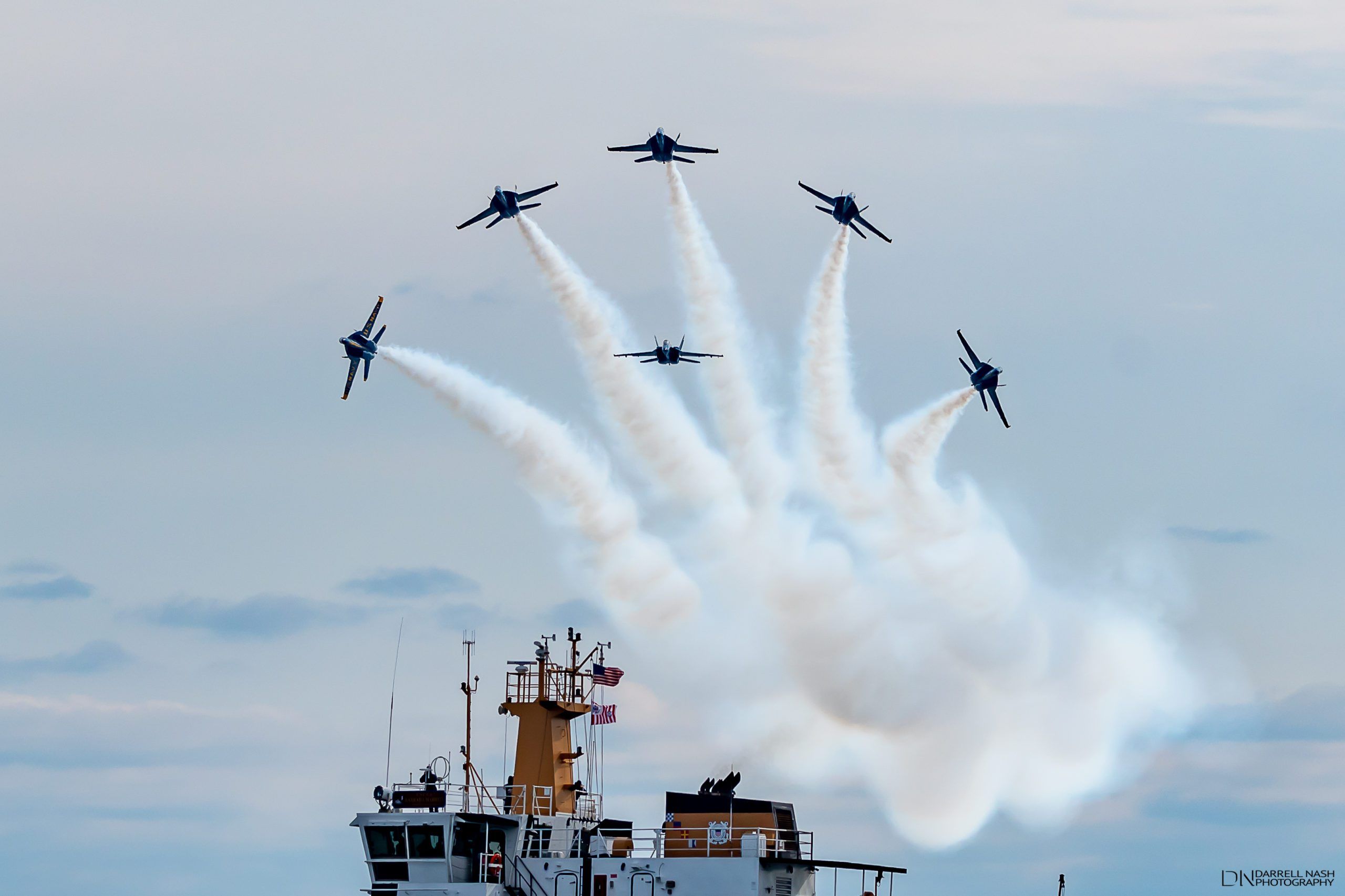 Today's Photo of the Day comes from Darrell Nash. Darrell captured this photo of the Blue Angels at their homecoming show on Pensacola Beach back on Nov. 5.