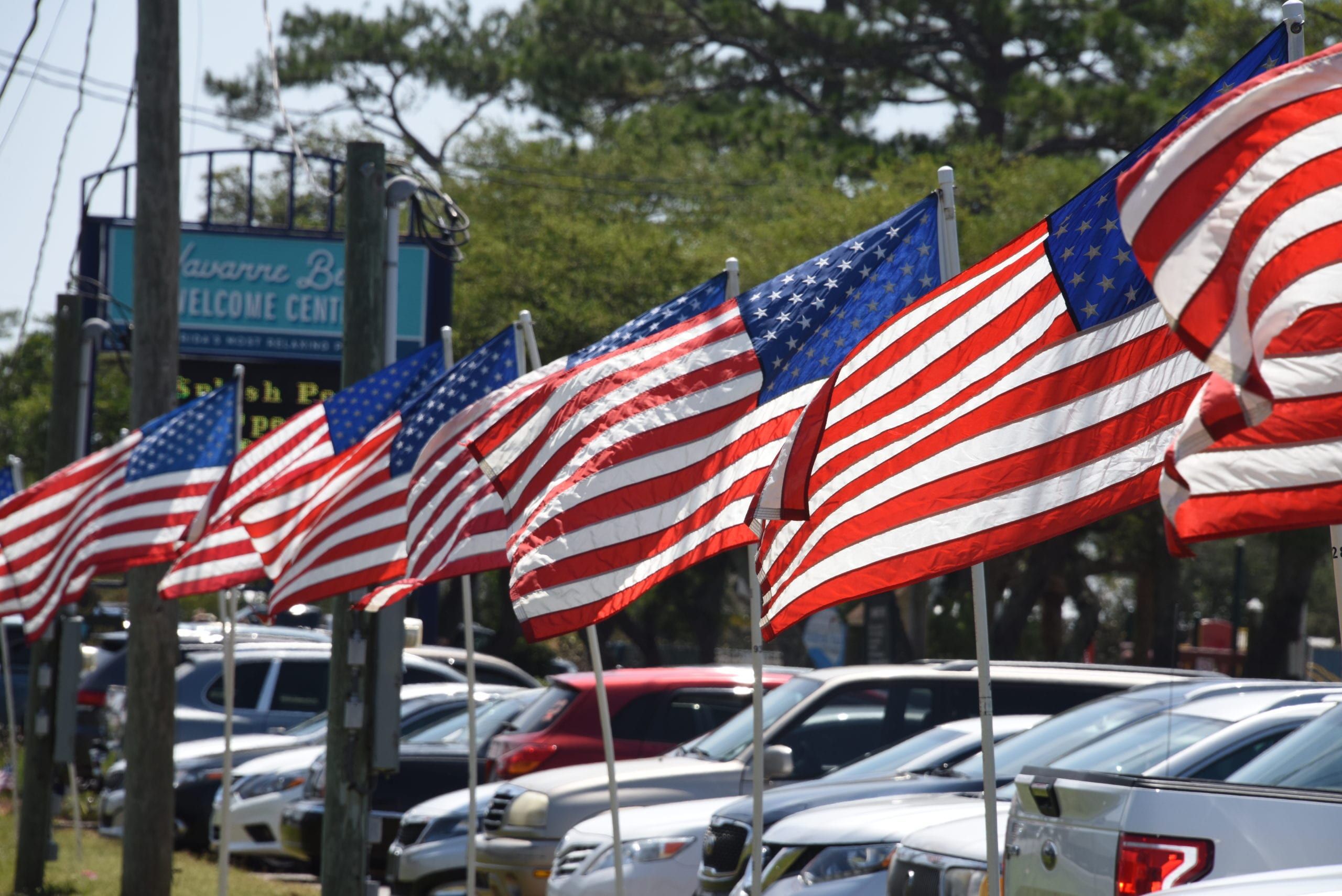 flags at Navarre Park Memorial Day