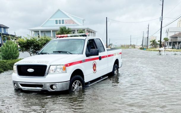 Navarre Beach Fire equipment washed out