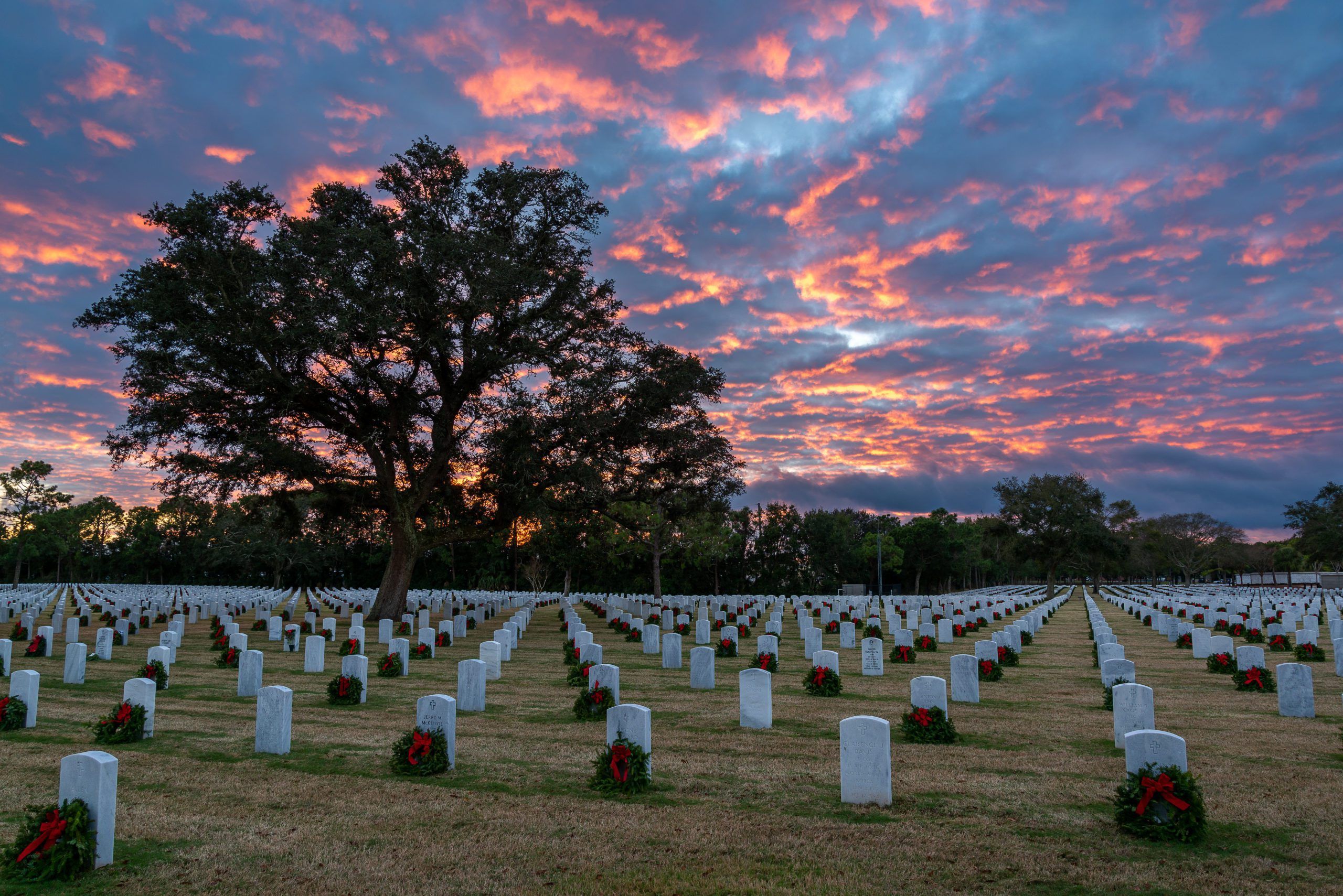 Today's Photo of the Day comes from Kevin Lehmann. Kevin took this stunning photo Tuesday evening at the Barrancas National Cemetery at NAS Pensacola.
