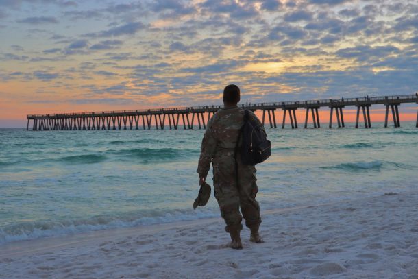 Military Beach Sunset