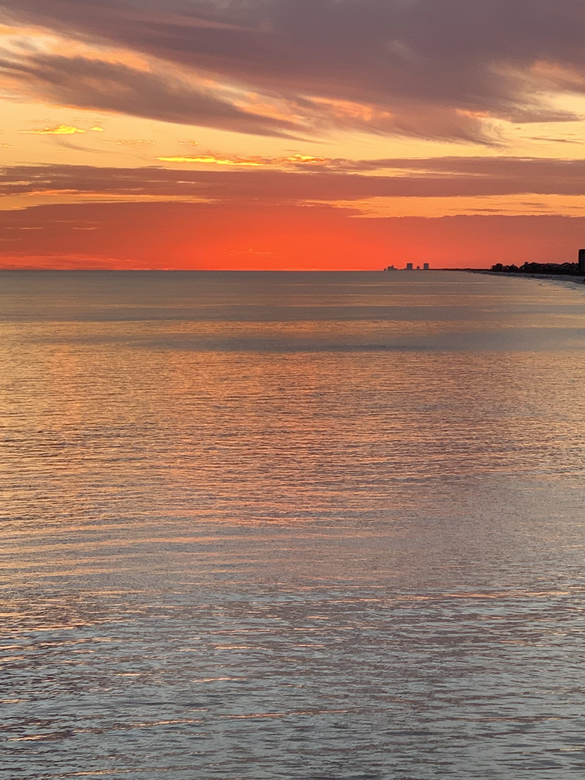 Today's Photo of the Day comes from Betty Fox. Betty snapped this photo of a sunset from the Navarre Beach Fishing Pier on a beautiful October evening. 🌅