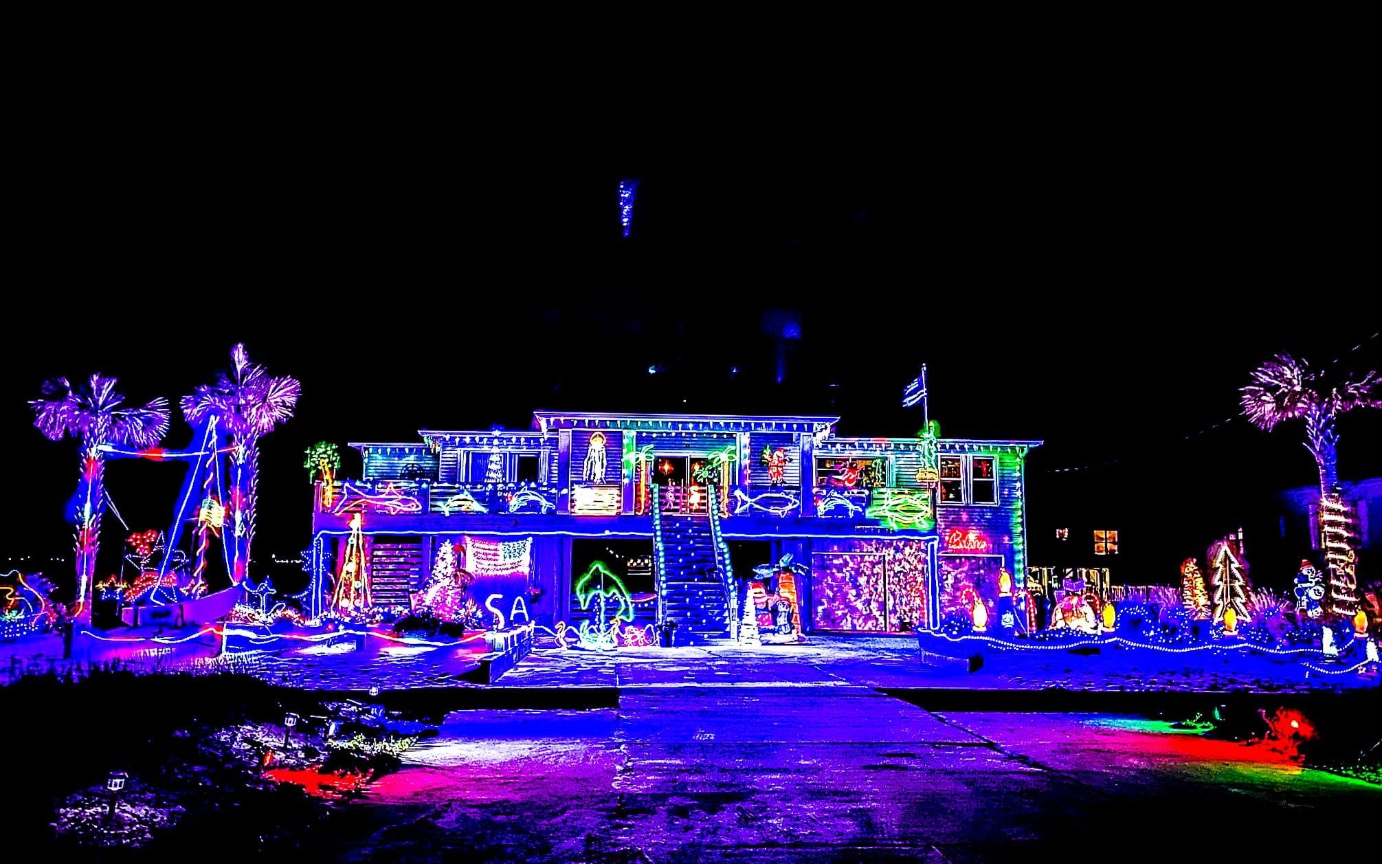 Navarre Beach lights