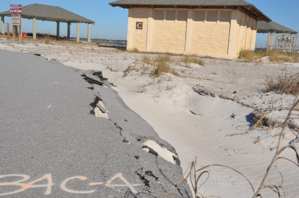 Beach Road Damages