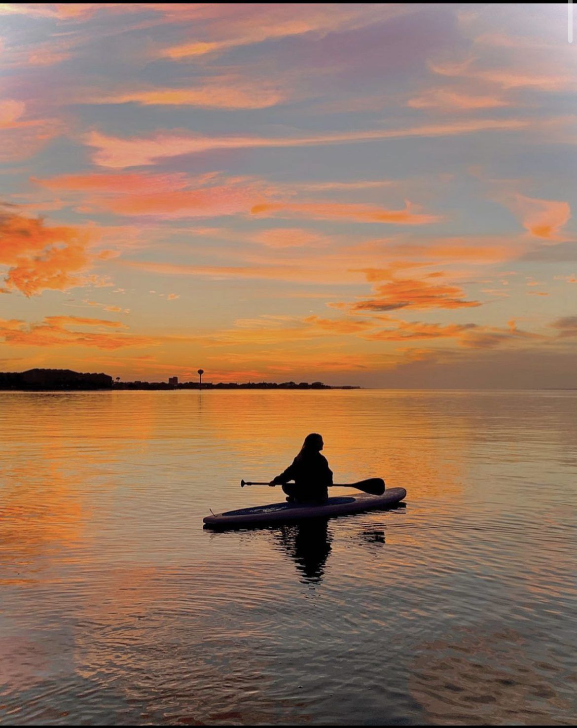 Today's Photo of the Day comes from Leslie Burke. 
"Watching the sunset on the bay. I took this picture of my daughter Haven on 11/20. We were on the bay near Juana’s watching the sunset," Leslie said. 🚣🏻‍♀️