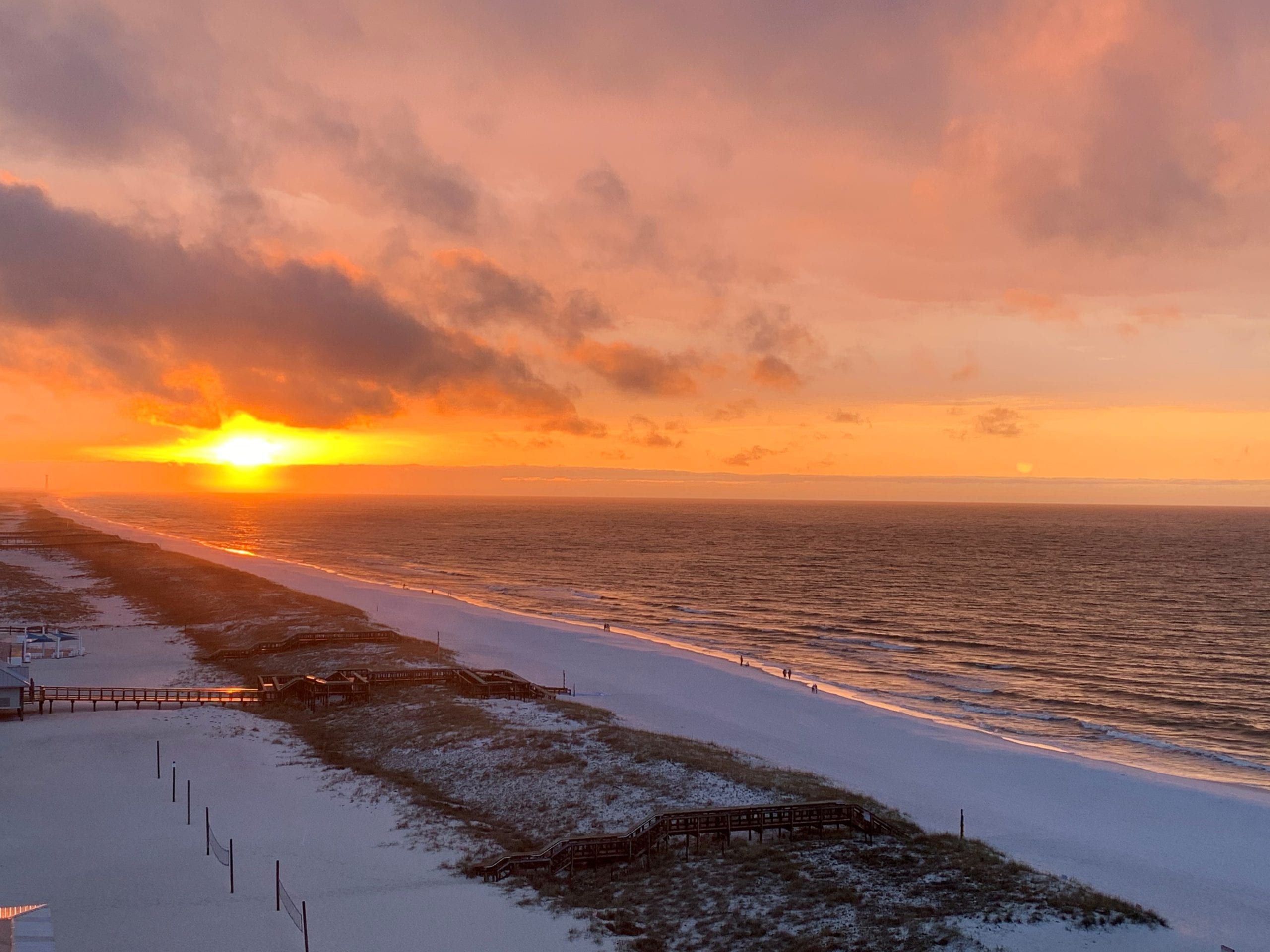 We hope this sunrise soothes your Sunday.
Today's Photo of the Day was taken Wednesday morning from the Summerwind East Tower by Sherri Thornhill. She is visiting from Texas but plans to move to the area in May.
