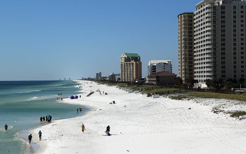 The shape of Navarre Beach changed significantly following Hurricane Sally. Santa Rosa County estimates 265,000 cubic yards of sand were lost.