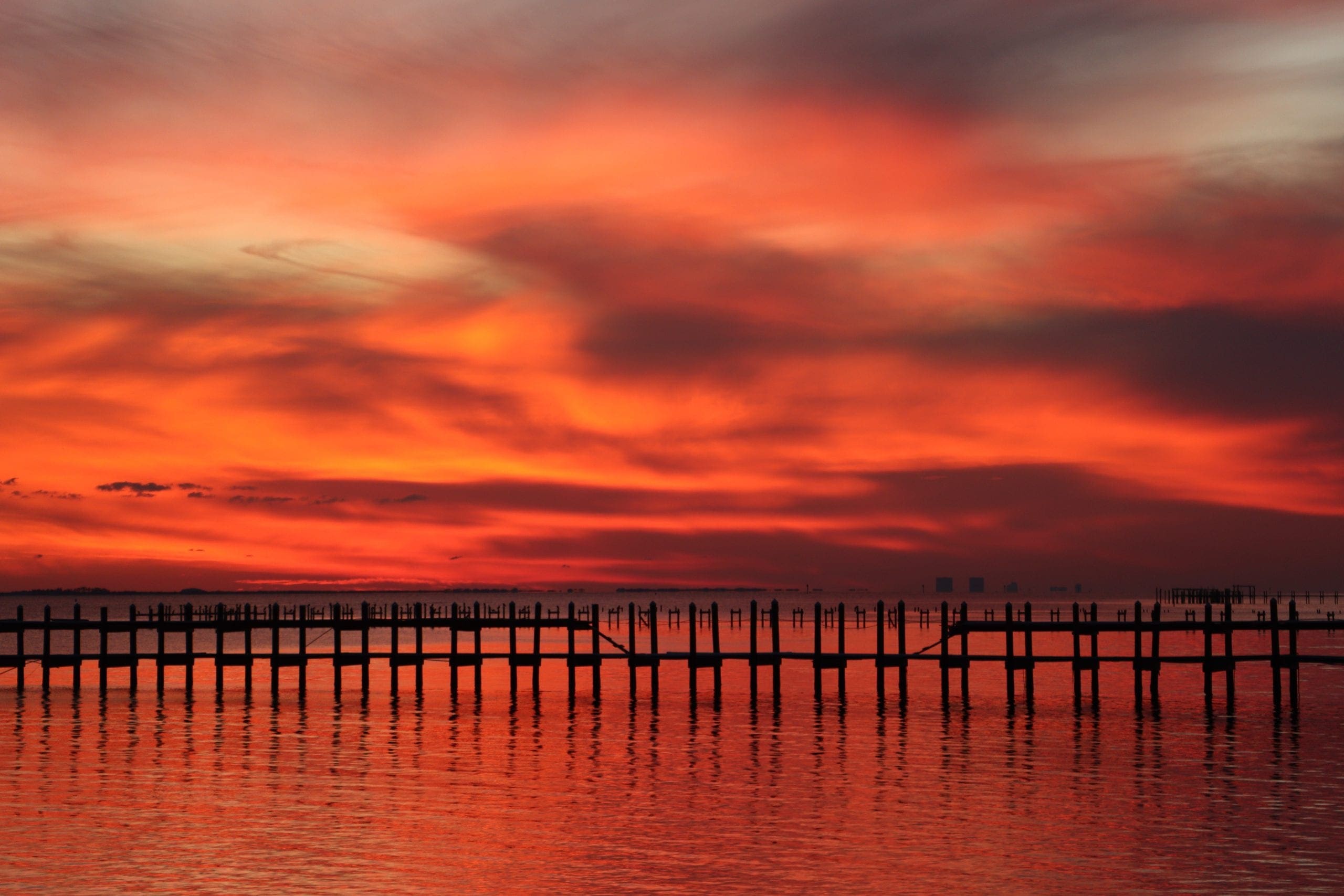 Don't you just love when the sky looks like a painting?
A partly cloudy day is ahead of us with a high of 70 degrees.
Today's Photo of the Day was taken of the sound by Melissa Johnson.