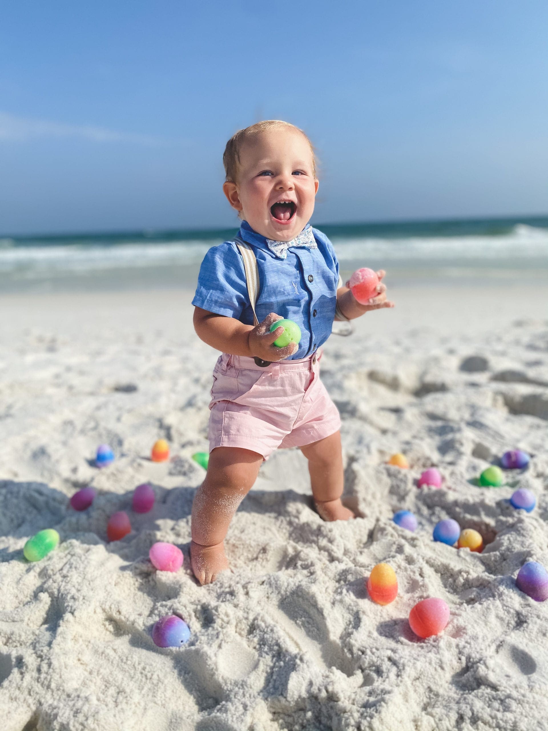 Hoppy Easter from Allius! Photo by mother Brittany Wheelwright.