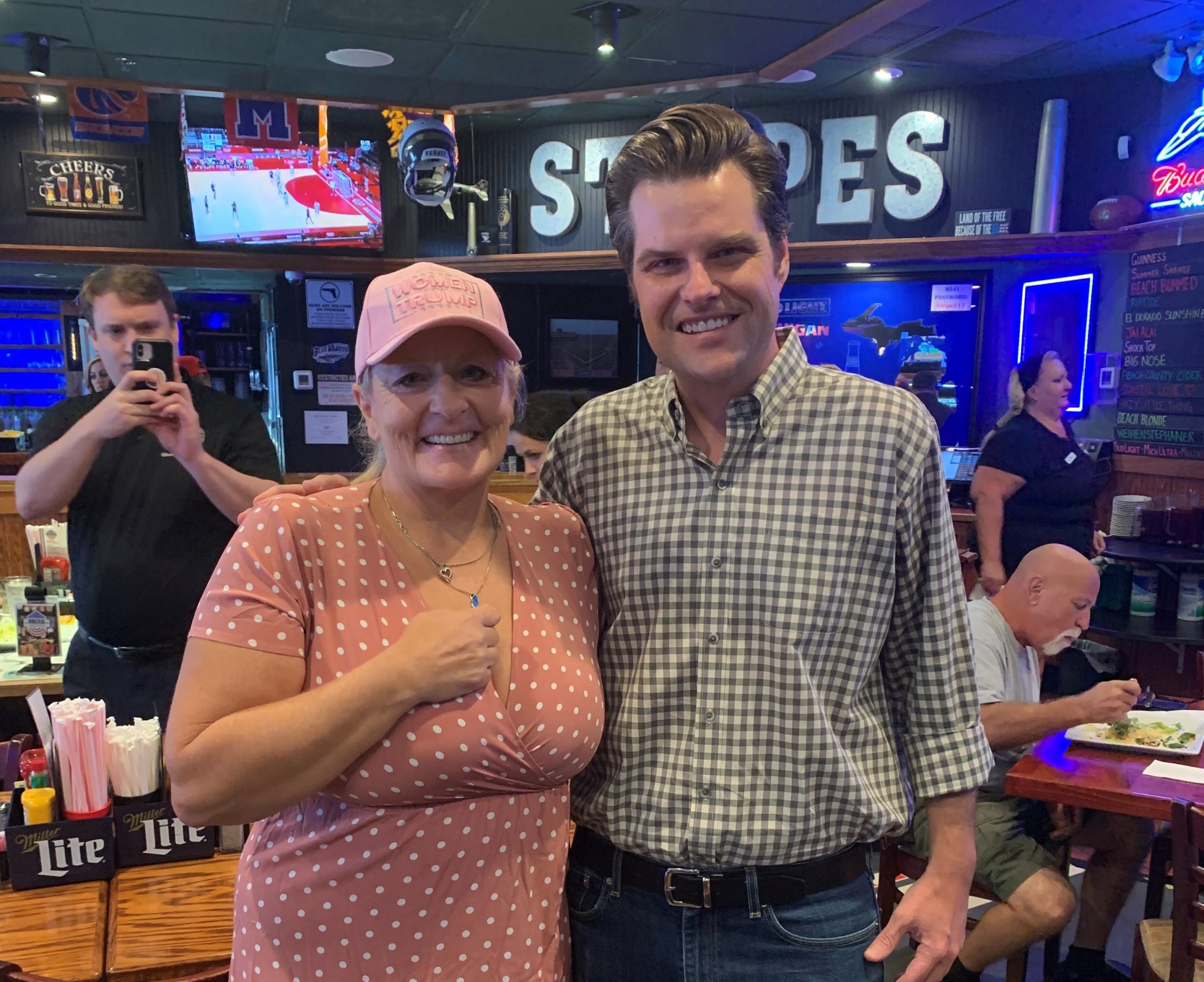 U.S. Rep. Matt Gaetz dines at Navarre pub, table hops to talk to