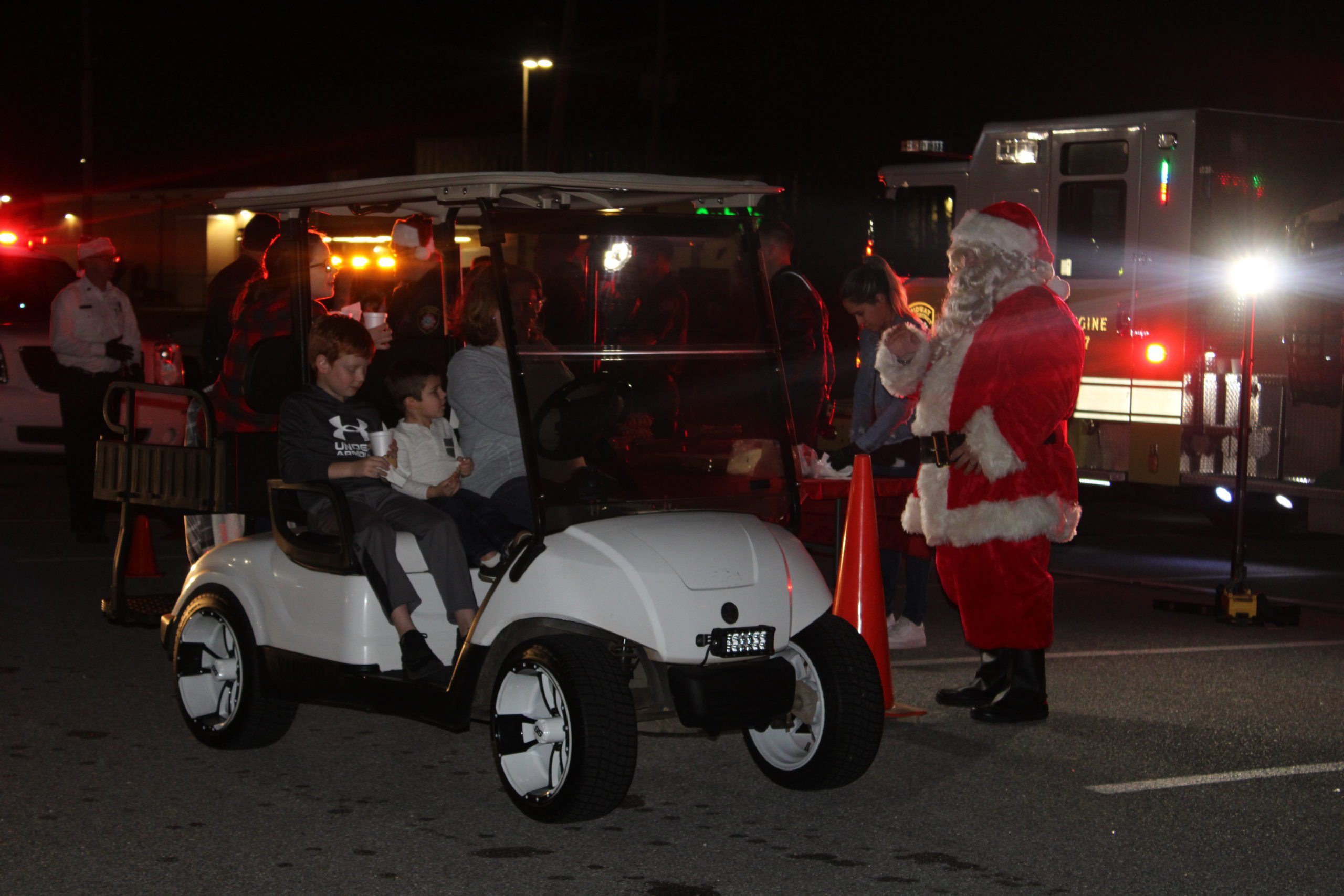 Midway Fire hosts reverse Christmas parade Navarre Press