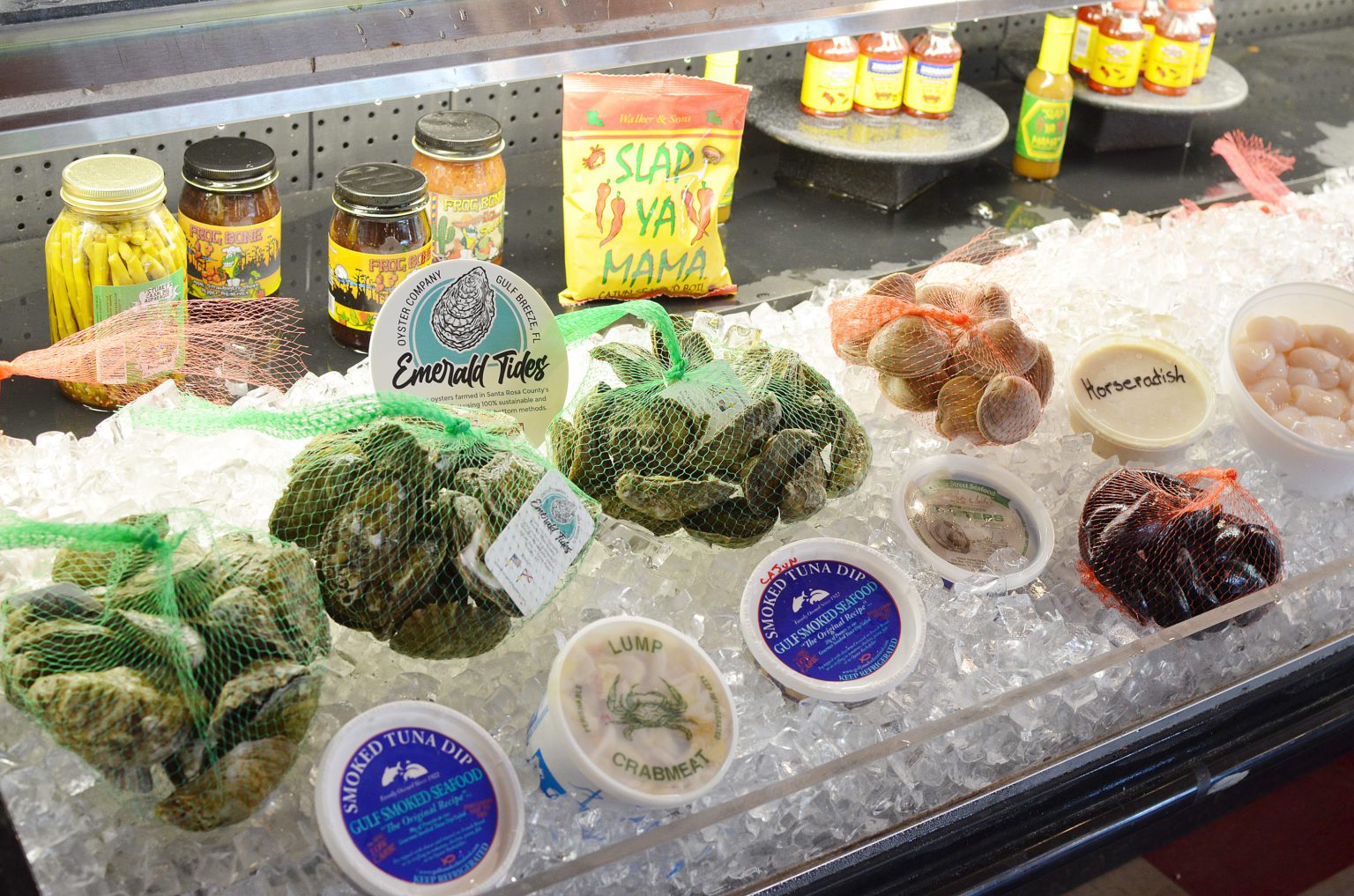 Fresh local seafood at Where Y’at Seafood Market Navarre Press