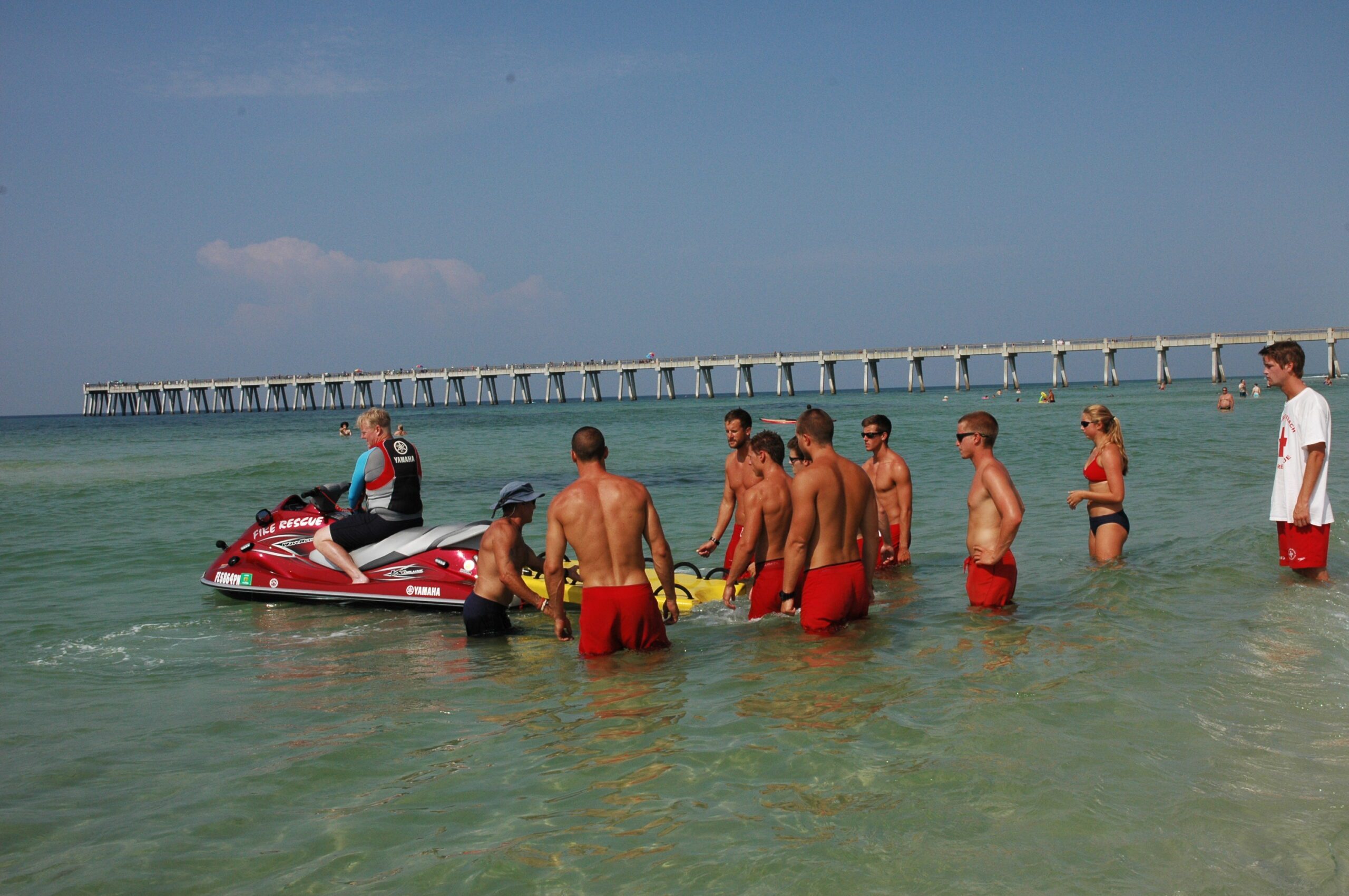 Lifeguards, firefighters train for beach rescues Navarre Press