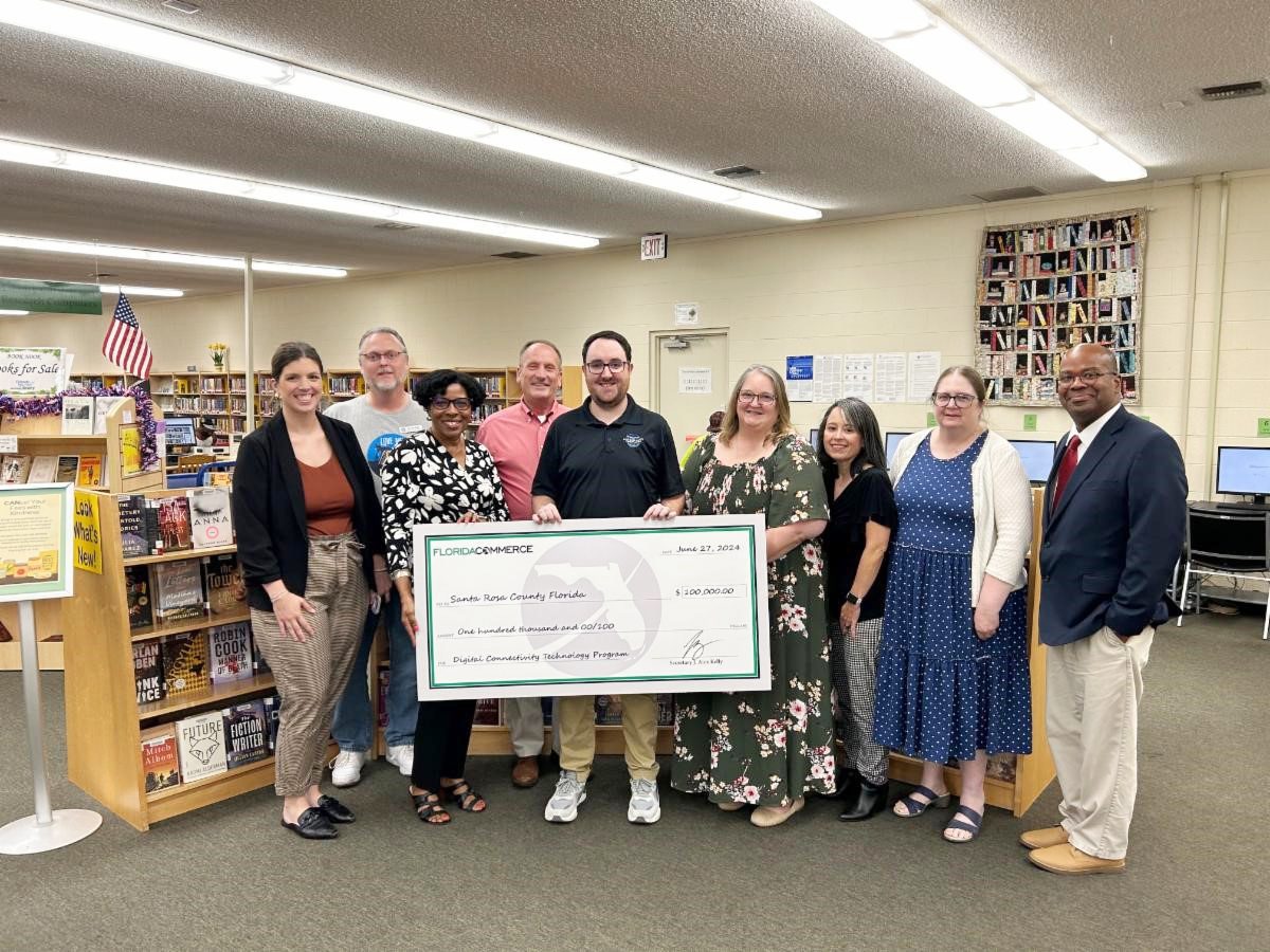 Santa Rosa County Library System awarded 100k digital literacy grant