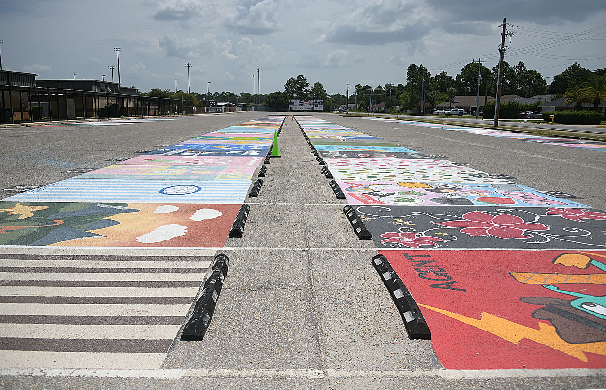 PHOTOS: Navarre High Parking Spot Art
